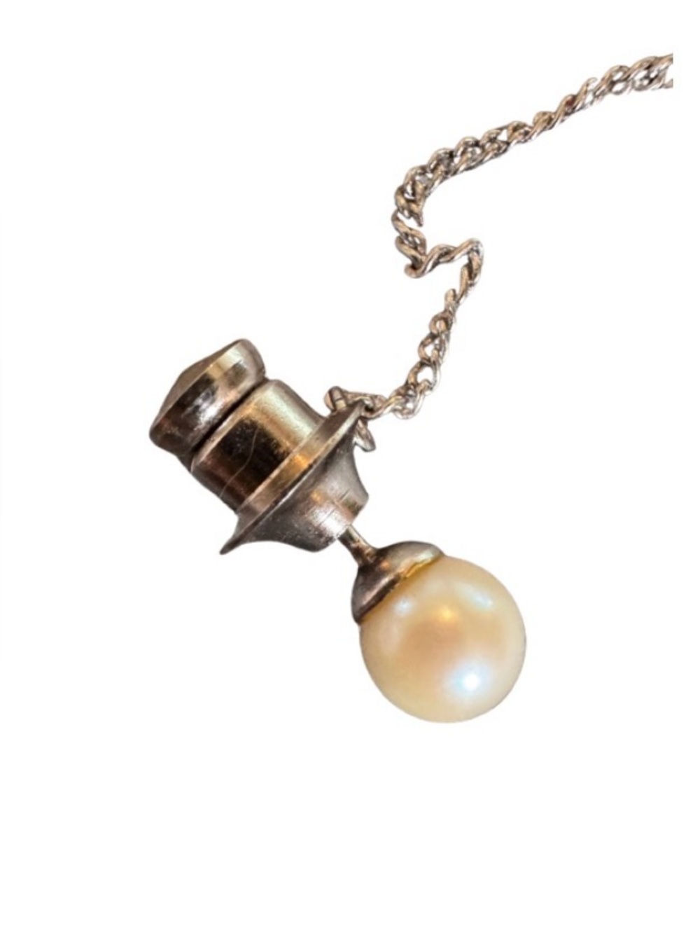 Authentic Cultured Pearl Tie Pin